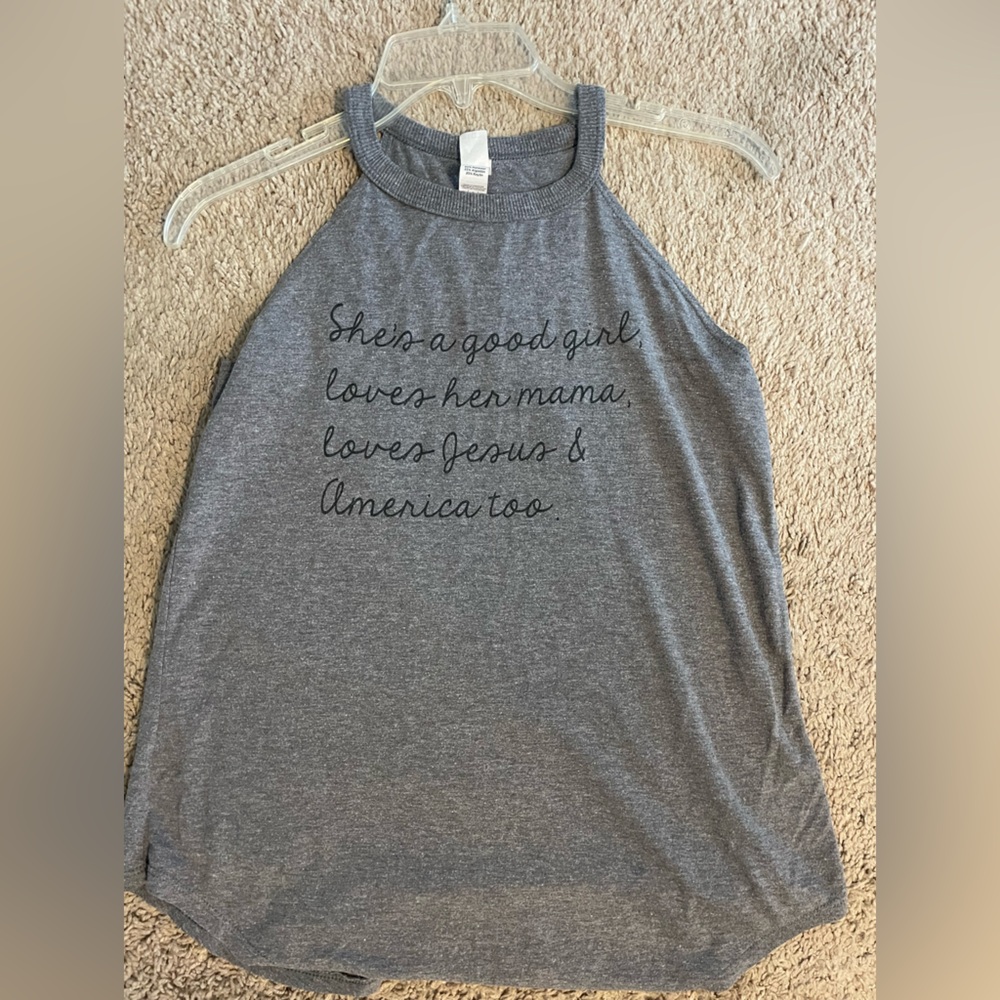 Gray Tank with Tom Petty American Girl Lyrics